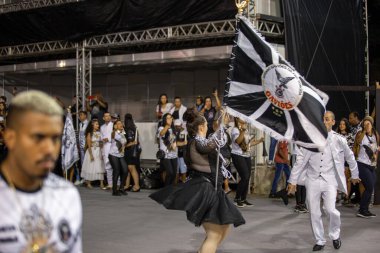SAO PAULO, BRAZIL FEBRUARY 09, 2023, Technical rehearsal of the Sao Paulo samba schools at the Anhembi Sambadrome