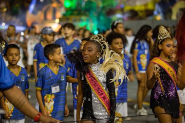 SAO PAULO, BRAZIL FEBRUARY 09, 2023, Technical rehearsal of the Sao Paulo samba schools at the Anhembi Sambadrome