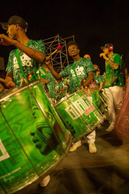 SAO PAULO, BRAZIL FEBRUARY 09, 2023, Technical rehearsal of the Sao Paulo samba schools at the Anhembi Sambadrome