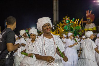 SAO PAULO, BRAZIL FEBRUARY 09, 2023, Technical rehearsal of the Sao Paulo samba schools at the Anhembi Sambadrome