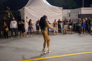 SAO PAULO, BRAZIL FEBRUARY 09, 2023, Technical rehearsal of the Sao Paulo samba schools at the Anhembi Sambadrome