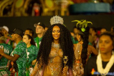 SAO PAULO, BRAZIL FEBRUARY 09, 2023, Technical rehearsal of the Sao Paulo samba schools at the Anhembi Sambadrome 