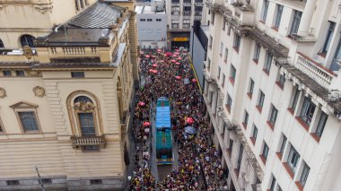 SAO PAULO, BRAZIL FEBRUARY 09, 2023, Technical rehearsal of the Sao Paulo samba schools at the Anhembi Sambadrome 