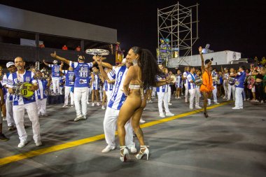 SAO PAULO, BRAZIL FEBRUARY 09, 2023, Technical rehearsal of the Sao Paulo samba schools at the Anhembi Sambadrome 