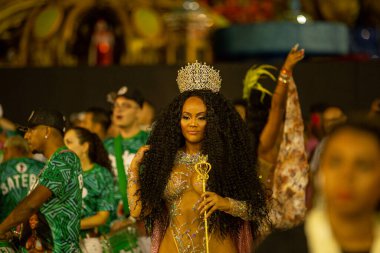 SAO PAULO, BRAZIL FEBRUARY 09, 2023, Technical rehearsal of the Sao Paulo samba schools at the Anhembi Sambadrome 