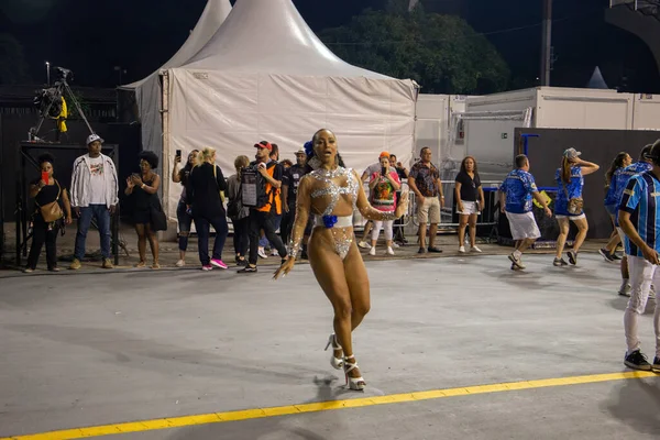 SAO PAULO, BRAZIL FEBRUARY 09, 2023, Technical rehearsal of the Sao Paulo samba schools at the Anhembi Sambadrome