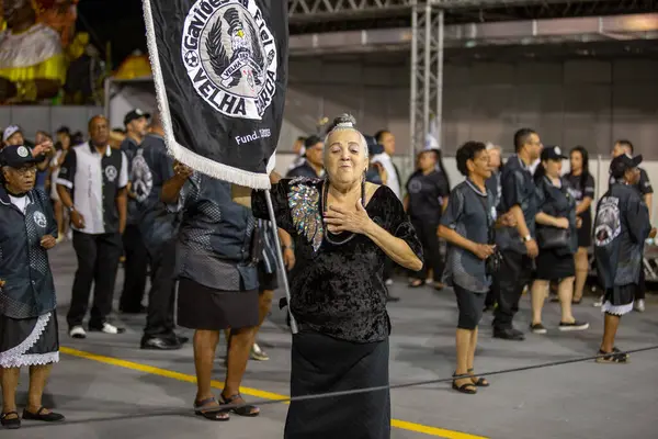 SAO PAULO, BRAZIL FEBRUARY 09, 2023, Technical rehearsal of the Sao Paulo samba schools at the Anhembi Sambadrome