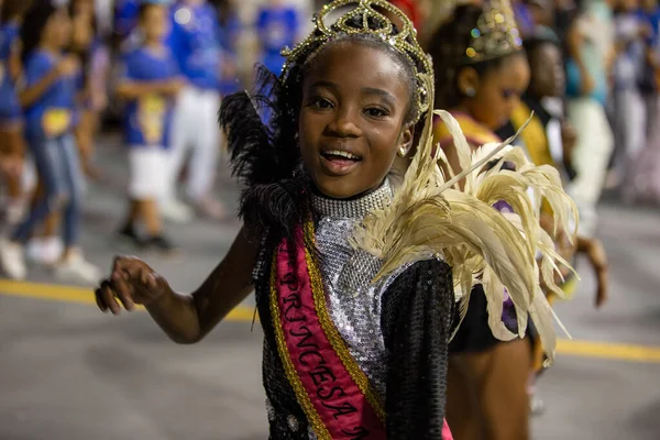 SAO PAULO, BRAZIL FEBRUARY 09, 2023, Technical rehearsal of the Sao Paulo samba schools at the Anhembi Sambadrome 
