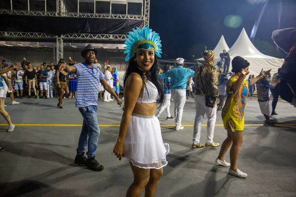 SAO PAULO, BRAZIL FEBRUARY 09, 2023, Technical rehearsal of the Sao Paulo samba schools at the Anhembi Sambadrome