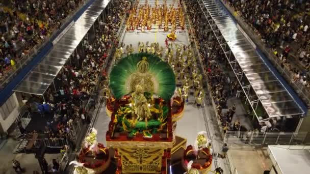Пауло Фебруарю 2023 Школи Відкривають Парад Спеціальної Групи Карнавалу 2023 — стокове відео