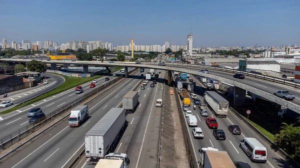 Сао Пауло Базил Марта 2023 Года Вид Воздуха Шоссе Федденте — стоковое фото