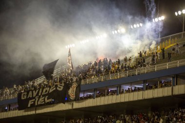 Paulo - 21 Ocak 2024: So Paulo karnavalının samba okulları Pazar gecesi Sambadrome 'da teknik prova yaptılar (21 Ocak)).