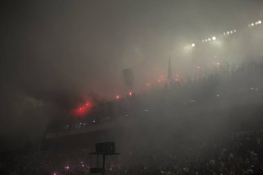 Paulo - 21 Ocak 2024: So Paulo karnavalının samba okulları Pazar gecesi Sambadrome 'da teknik prova yaptılar (21 Ocak)).