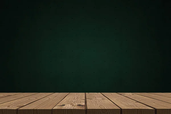 empty wooden table with wood floor background