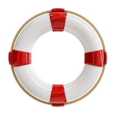 White float 3D object for composition