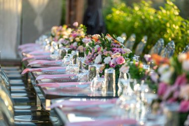 Güzel düğün masası seti