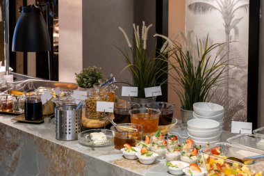 Kahvaltı Büfesi Konsepti Lüks Otel 'de Kahvaltı Zamanı