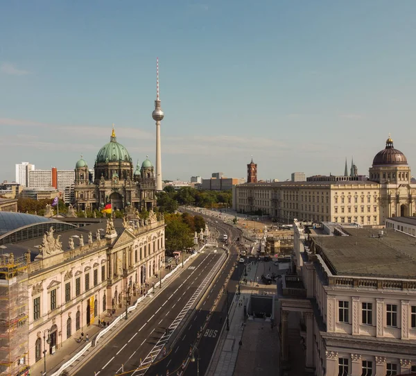 Paesaggio Urbano Berlino Con Cattedrale Berlino Torre Della Televisione Germania — Foto Stock