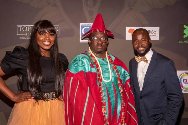 Anita Keys Taiwo Oduala Bill Rogers Asisten Los Premios Afro — Foto de Stock