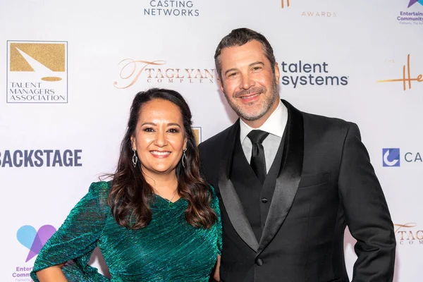 Victoria Mohica Monroe Husband Attends 2022 Heller Awards Talent Industry — Stock Photo, Image