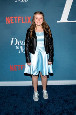 Adora Bricher, Netflix 'in Los Angeles Prömiyeri' nde 15 Kasım 2022 'de Los Angeles, Los Angeles' taki Tudum Tarama Odası 'nda 