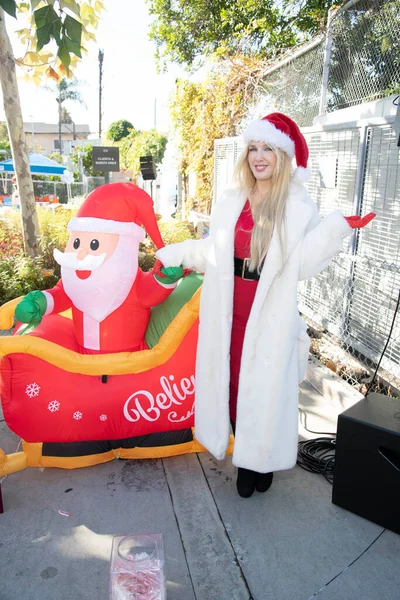 Erin Gavin Frequenta Hollywood Cares Holiday Drive Presentato Film Toys — Foto Stock