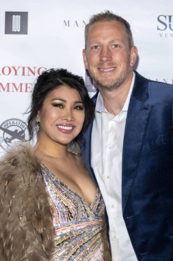 Comedian Jiaoying Summers, Garrett Gilbertson attends Jiaoying Summers Birthday Roast at Hollywood Improv, Los Angeles, CA January 19 2023