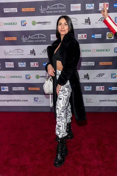 Actrice Clarita Terissi Woont Het Film Mode Kunstfestival Van Los — Stockfoto