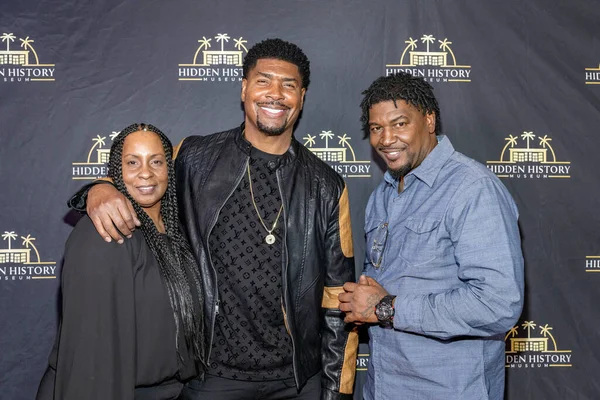 stock image CEO Tina Calloway, Filmmaker Tariq Nasheed, Actor Shawn Calloway attend Tariq Nasheed's Museum March Comedy Madness at Hidden History Museum on March 25, 2023