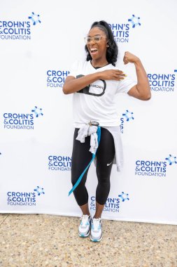 Los Angeles, USA. 11th June, 2023. Olympic athlete Lashinda Demus attends Crohn's and Colitis Foundation's Los Angeles Take Steps Walk at Tongva Park, Santa Monica, CA  clipart