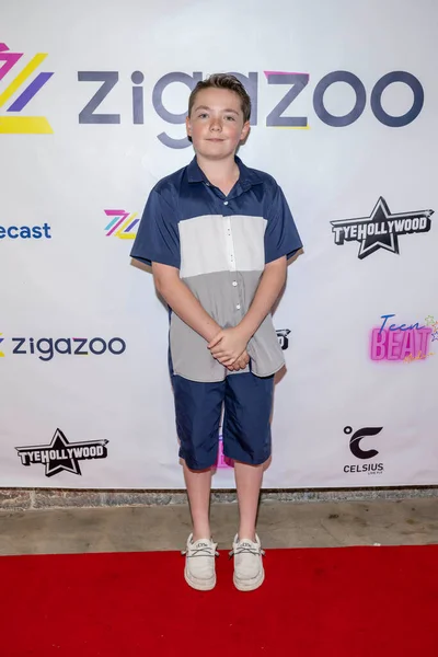 Actor Reid Mcconville Adopts Kick Summer Party Presented Zigazoo Teen — 스톡 사진