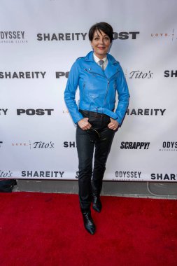 Komedyen Christine Peake, 16 Haziran 2023 'te Los Angeles Ziggy Hollywood Oteli' nde Komedi Modelleri 'ne katıldı.