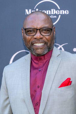 Bailiff Petri Hawkins-Byrd attends Black-Tie Dinner Party In Honor of Her Excellency Kitoko Gata Ngoulou, Ambassador of Chad at home of Phil Westbrooks, Los Angeles, CA July 21, 2023