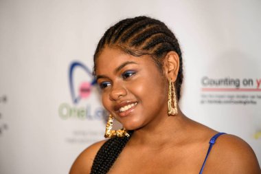 Aktris Yelany Sinclair, Taglyan Kompleksi, Los Angeles, CA 24 Ağustos 2023 'te düzenlenen Ava' nın Kalp Ödülü Galasına katılıyor.