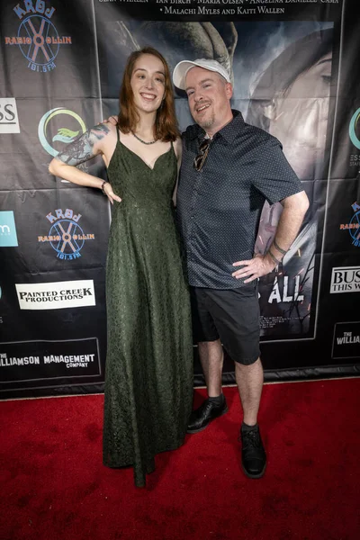 Attrice Crystal Loverro Regista Dustin Ferguson Partecipare Los Angeles Film — Foto Stock