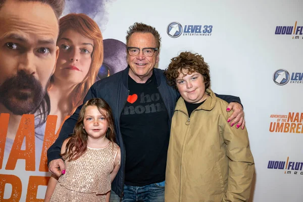 Aktör Komedyen Tom Arnold Ailesiyle Birlikte Kasım 2023 Westwood Los — Stok fotoğraf