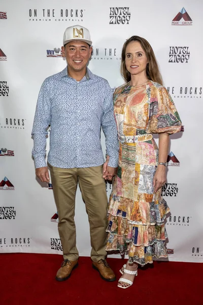 stock image Veteran John Ko with wife Natala attends OTR Presents Comedians For Veterans at Hotel Ziggy, Los Angeles, CA November 11, 2023