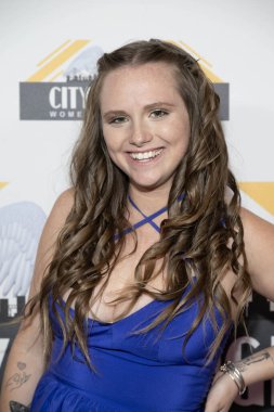 Aktris Campbell Crates, Bella Blanca Olay Merkezi, Los Angeles, CA 12 Kasım 2023 'te düzenlenen 2023 Melekler Şehri Kadın Film Festivali Ödül Töreni' ne katıldı.