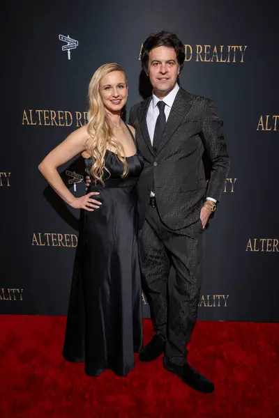 Charles Agron Wife Katya Attends Special Screening Thriller Altered Reality — Stock Photo, Image