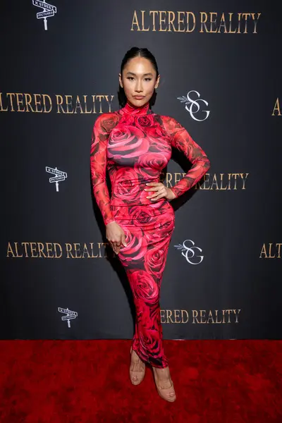 Model Nikki Chapman Attends Special Screening Thriller Altered Reality Regal — Stock Photo, Image