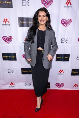 Komedyen Thash Mose, Komedyen Christine Peake, Komedyen, Aktris, Yazar Eugenia Kuzmina, Komedyen, Şarkıcı Ksenia Max Events Sunar Eugenia Kuzminas Modelleri SIXTY Beverly Hills, Los Angeles, CA, 28 Şubat 2024