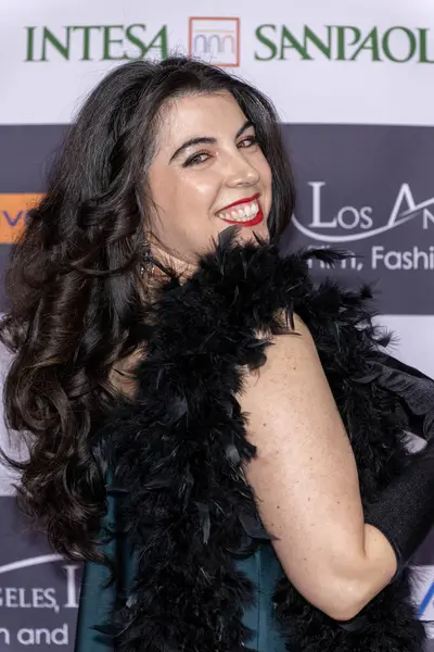 Ηθοποιός Παραγωγός Sara Laratro Παρακολουθεί 2024 Λος Άντζελες Italia Film — Φωτογραφία Αρχείου