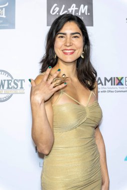 Actress Natalia Bilbao attends The 2024 Annual Suzanne Delaurentiis Gala, Luncheon And Gifting Suite honoring our veterans and Celebrating The 96th Oscars at Luxe Sunset Blvd Hotel, Los Angeles, CA, March 10, 2024 clipart