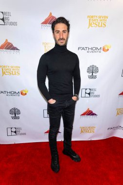 Aktör Alican Barlas, 11 Mart 2024 'te AMC Burbank 16, Los Angeles, CA' da 