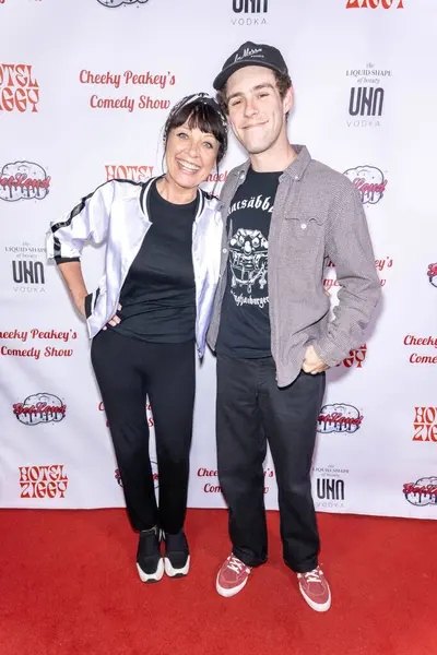 stock image Comedian Christine Peake with son Oliver attends Christine Peake's 'Cheeky Peakey's Comedy Show August 2024'  at Hotel Ziggy, Los Angeles, CA, August 12th, 2024