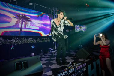 Şarkıcı Adil C ADIL C 'Aura' Los Angeles Tour and Music Release Party Club Bahia, Los Angeles, CA, 28 Ağustos 2024