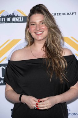 Filmmaker / Writer Zoe Tyson attends 2024 City of Angels Women's Film Fest and Awards at Harmony Gold Theater, Los Angeles, CA, October 13th, 2024 clipart