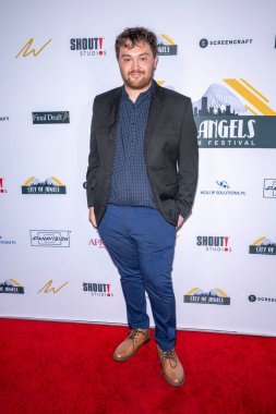 Producer Maxwell Kagan attends 2024 City of Angels Women's Film Fest and Awards at Harmony Gold Theater, Los Angeles, CA, October 13th, 2024 clipart