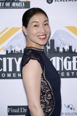 Actor / Writer / Director Fen Fen Huang attends 2024 City of Angels Women's Film Fest and Awards at Harmony Gold Theater, Los Angeles, CA, October 13th, 2024 clipart