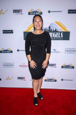 Yapımcı Jenna Westfall, Harmony Gold Theater, Los Angeles, CA, 13 Ekim 2024 'te Melek Kadın Film Festivali ve Ödülleri' ne katıldı.